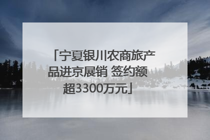 宁夏银川农商旅产品进京展销 签约额超3300万元