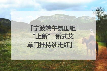 宁波端午氛围组“上新” 新式艾草门挂持续走红