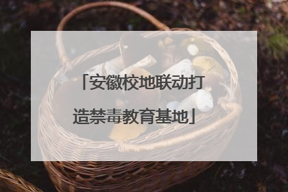 安徽校地联动打造禁毒教育基地