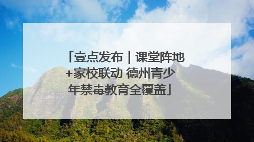 壹点发布｜课堂阵地+家校联动 德州青少年禁毒教育全覆盖