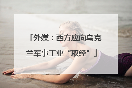 外媒：西方应向乌克兰军事工业“取经”