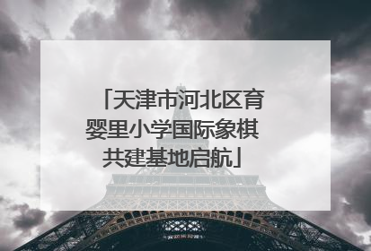 天津市河北区育婴里小学国际象棋共建基地启航