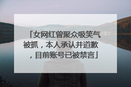 女网红曾聚众吸笑气被抓，本人承认并道歉，目前账号已被禁言
