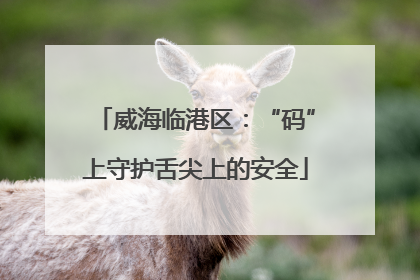 威海临港区：“码”上守护舌尖上的安全