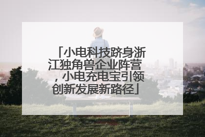 小电科技跻身浙江独角兽企业阵营，小电充电宝引领创新发展新路径