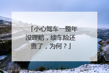 小心驾车一整年没理赔，续车险还贵了，为何？