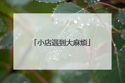 小店遇到大麻烦