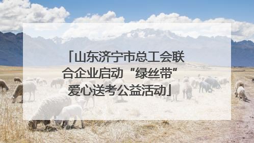 山东济宁市总工会联合企业启动“绿丝带”爱心送考公益活动