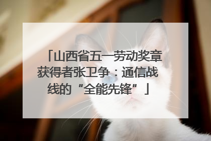 山西省五一劳动奖章获得者张卫争：通信战线的“全能先锋”