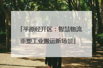 平原经开区：智慧物流重塑工业搬运新场景