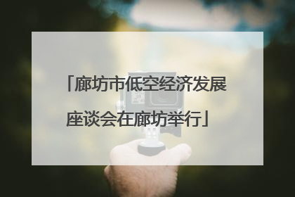 廊坊市低空经济发展座谈会在廊坊举行