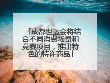 成都世运会将结合不同消费场景和竞赛项目，推出特色的特许商品