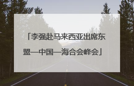 李强赴马来西亚出席东盟—中国—海合会峰会