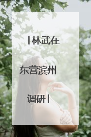 林武在东营滨州调研