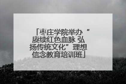 枣庄学院举办“赓续红色血脉 弘扬传统文化”理想信念教育培训班