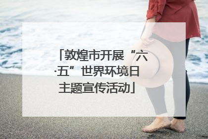 敦煌市开展“六·五”世界环境日主题宣传活动