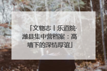 文物志丨乐道院·潍县集中营档案：高墙下的深情厚谊
