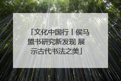 文化中国行丨侯马盟书研究新发现 展示古代书法之美