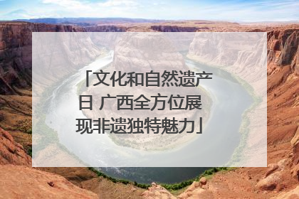 文化和自然遗产日 广西全方位展现非遗独特魅力