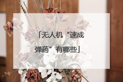 无人机“速成弹药”有哪些