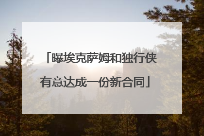 曝埃克萨姆和独行侠有意达成一份新合同