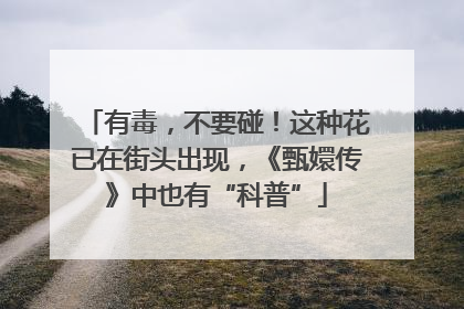 有毒，不要碰！这种花已在街头出现，《甄嬛传》中也有“科普”
