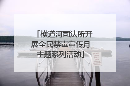 横道河司法所开展全民禁毒宣传月主题系列活动