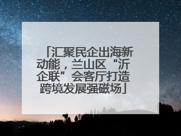 汇聚民企出海新动能，兰山区“沂企联”会客厅打造跨境发展强磁场