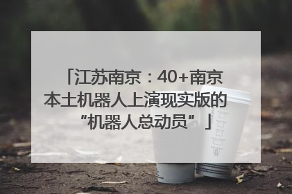 江苏南京：40+南京本土机器人上演现实版的“机器人总动员”