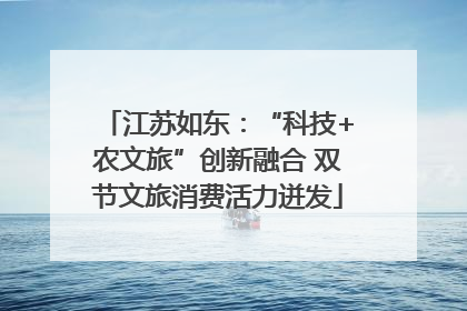 江苏如东：“科技+农文旅”创新融合 双节文旅消费活力迸发