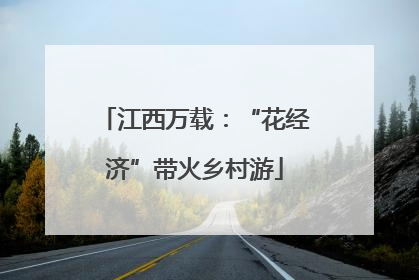 江西万载：“花经济”带火乡村游