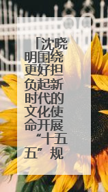 沈晓明围绕更好担负起新时代的文化使命开展“十五五”规划专题调研