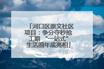 河口区崇文社区项目：争分夺秒抢工期 “一站式”生活圈年底亮相