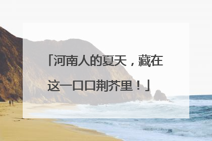 河南人的夏天，藏在这一口口荆芥里！