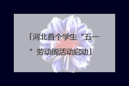 河北首个学生“五一”劳动周活动启动