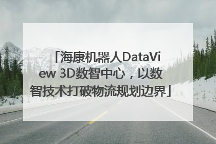 海康机器人DataView 3D数智中心，以数智技术打破物流规划边界