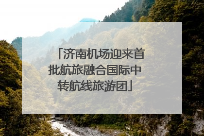 济南机场迎来首批航旅融合国际中转航线旅游团