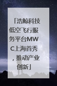 浩鲸科技低空飞行服务平台MWC上海首秀，推动产业创新