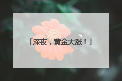 深夜，黄金大涨！