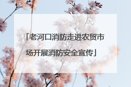老河口消防走进农贸市场开展消防安全宣传