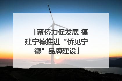 聚侨力促发展 福建宁德推进“侨见宁德”品牌建设
