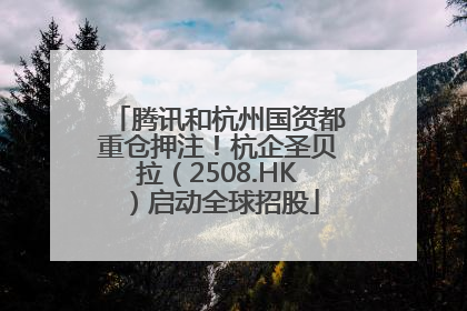 腾讯和杭州国资都重仓押注！杭企圣贝拉（2508.HK）启动全球招股