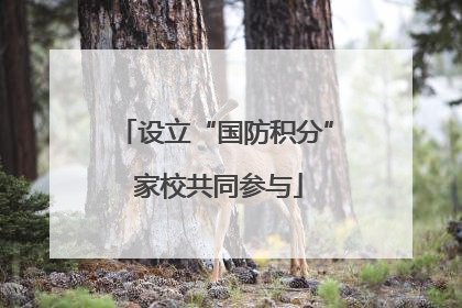 设立“国防积分” 家校共同参与