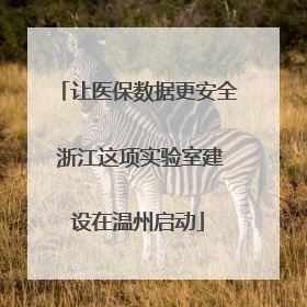 让医保数据更安全 浙江这项实验室建设在温州启动