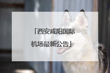 西安咸阳国际机场最新公告