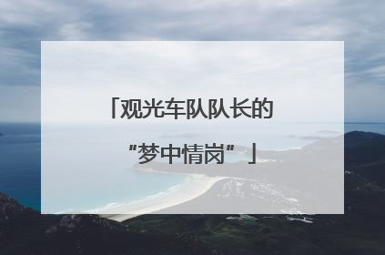 观光车队队长的“梦中情岗”