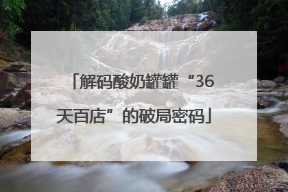 解码酸奶罐罐“36天百店”的破局密码