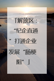 解放区：“纪企直通”打通企业发展“肠梗阻”