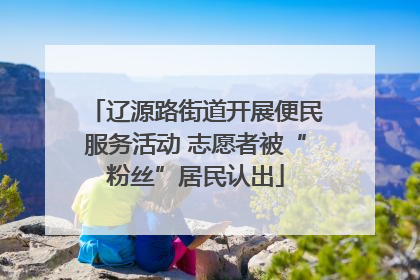 辽源路街道开展便民服务活动 志愿者被“粉丝”居民认出