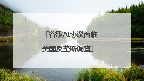 谷歌AI协议面临美国反垄断调查